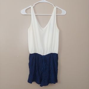 Blue & White Design Lab Romper Size XS